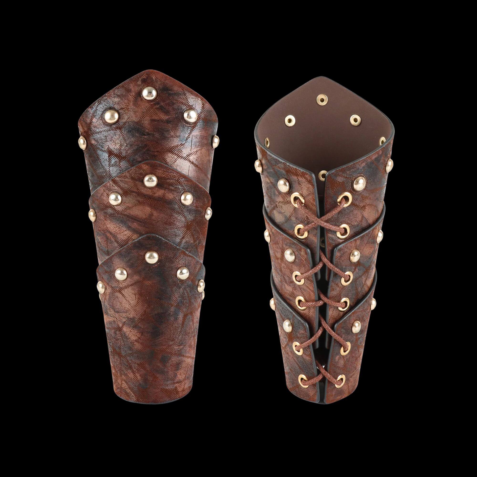 The Norse Warrior's Laced Bracers