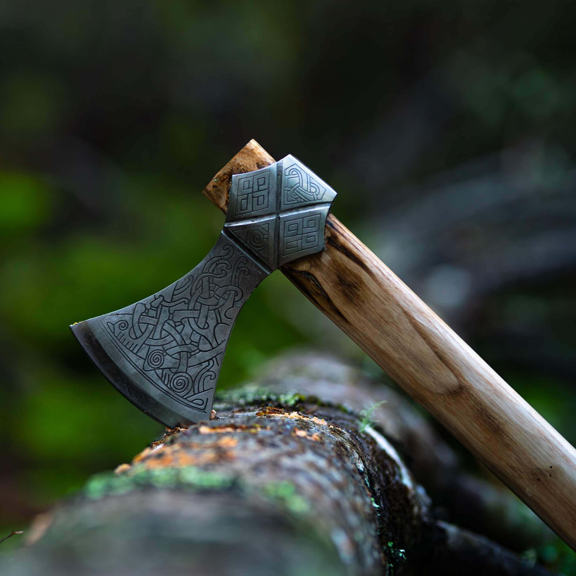 Mammenaxt "Ulfgard" Anhänger aus Edelstahl - Wikinger, Kelten, German