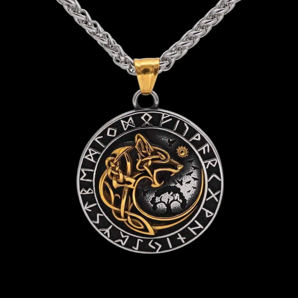 Fenrir Lobo Collar Vikingo