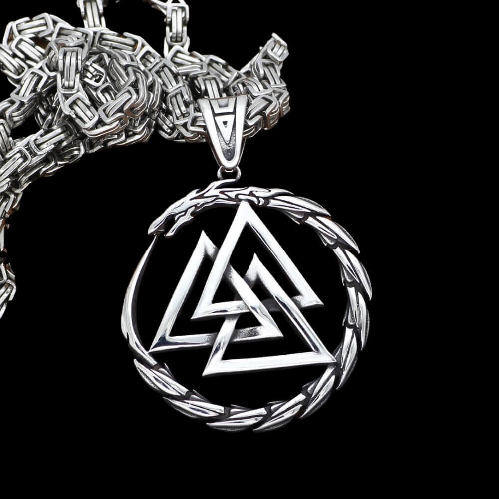 Collana Jörmungandr e Valknut