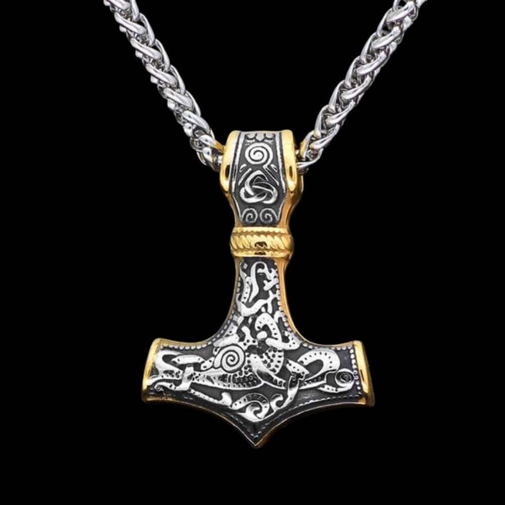 Collana Con Martello Di Thor Vichingo, Collana Mjolnir, Ciondolo - Foto 8