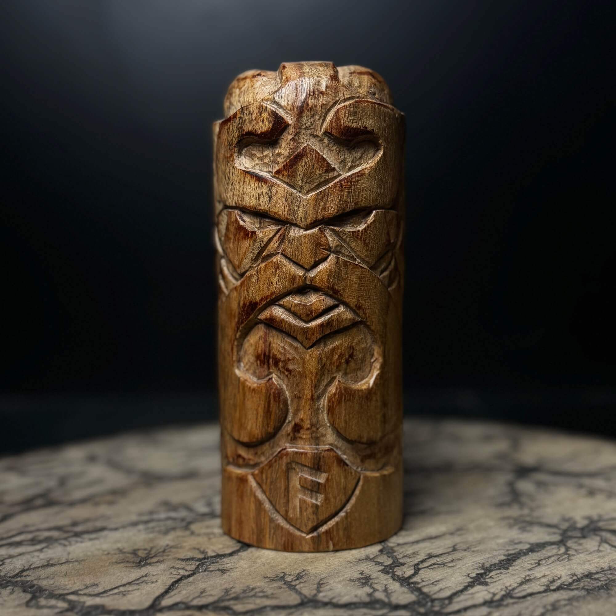 Handmade Norse Gods Wooden Statue