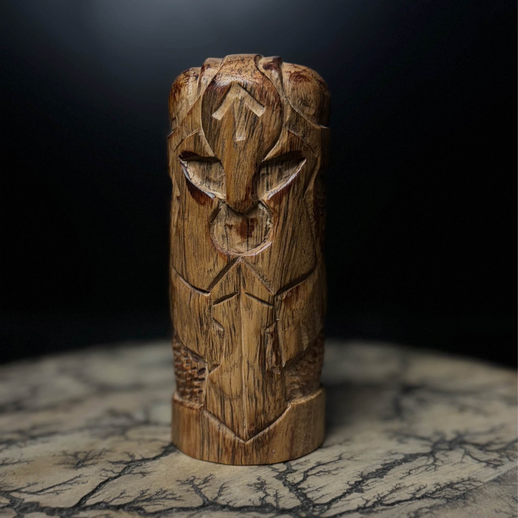 Handmade Norse Gods Wooden Statue