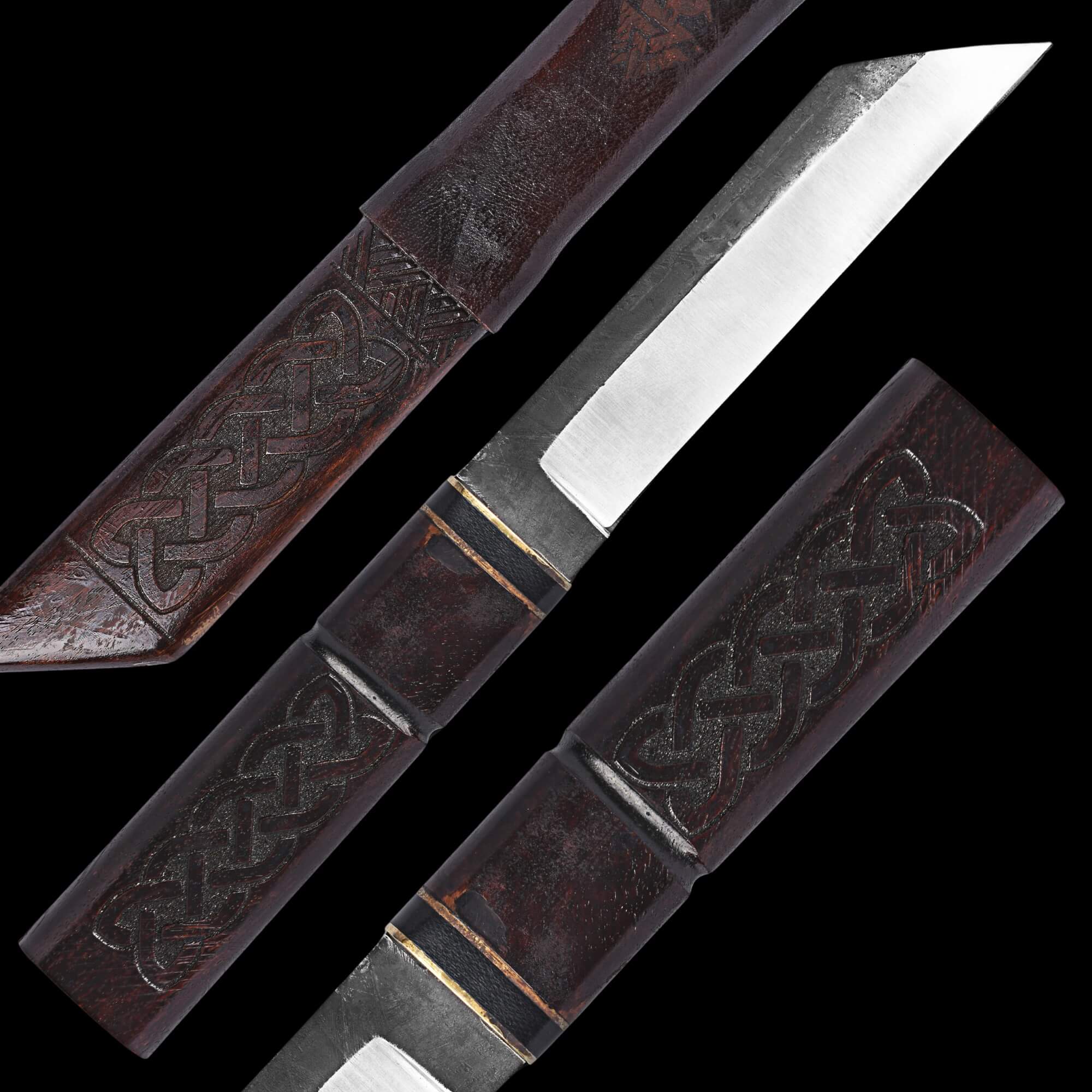 Handmade Knotwork Viking Seax