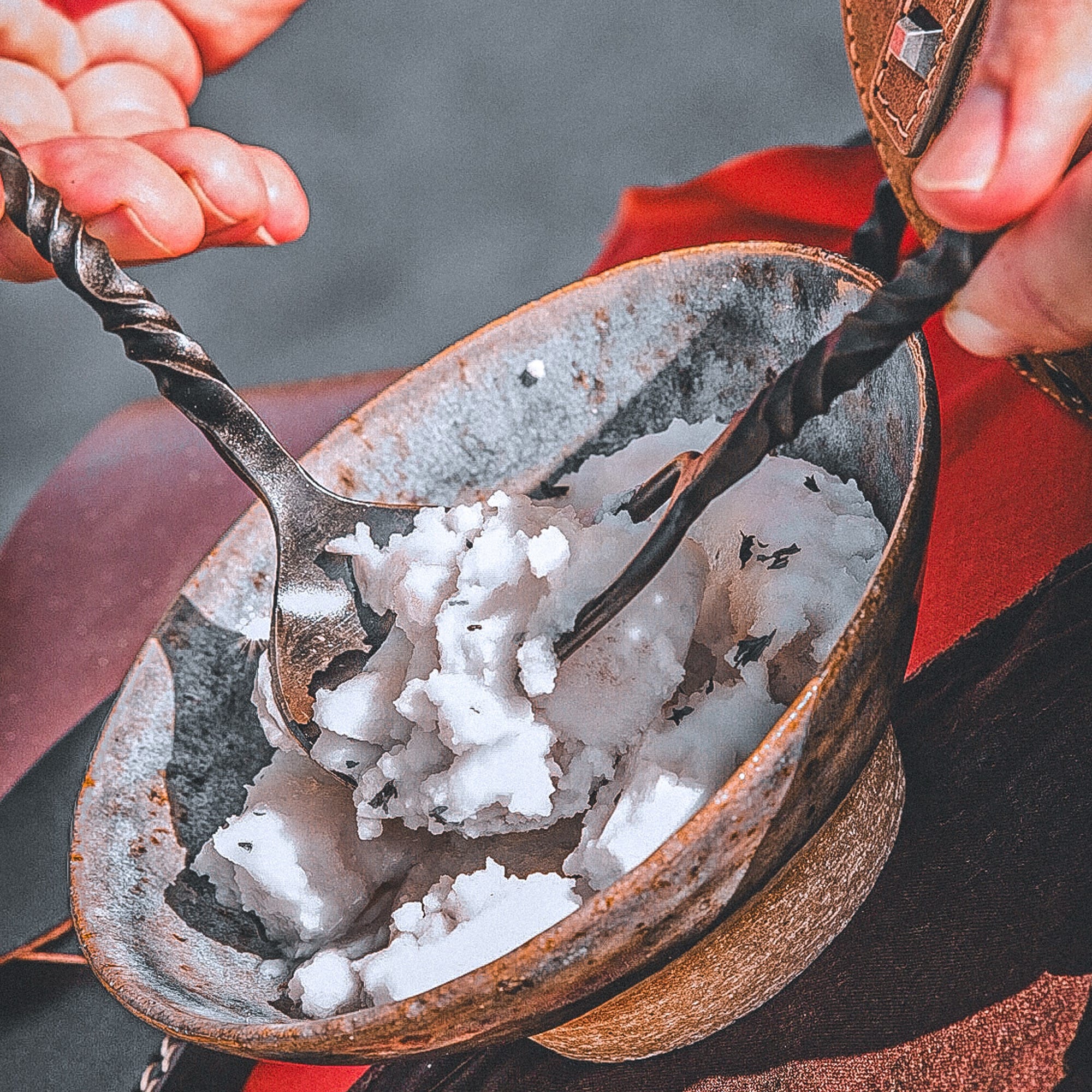Hand-Forged Viking Cutlery Set | Large Size