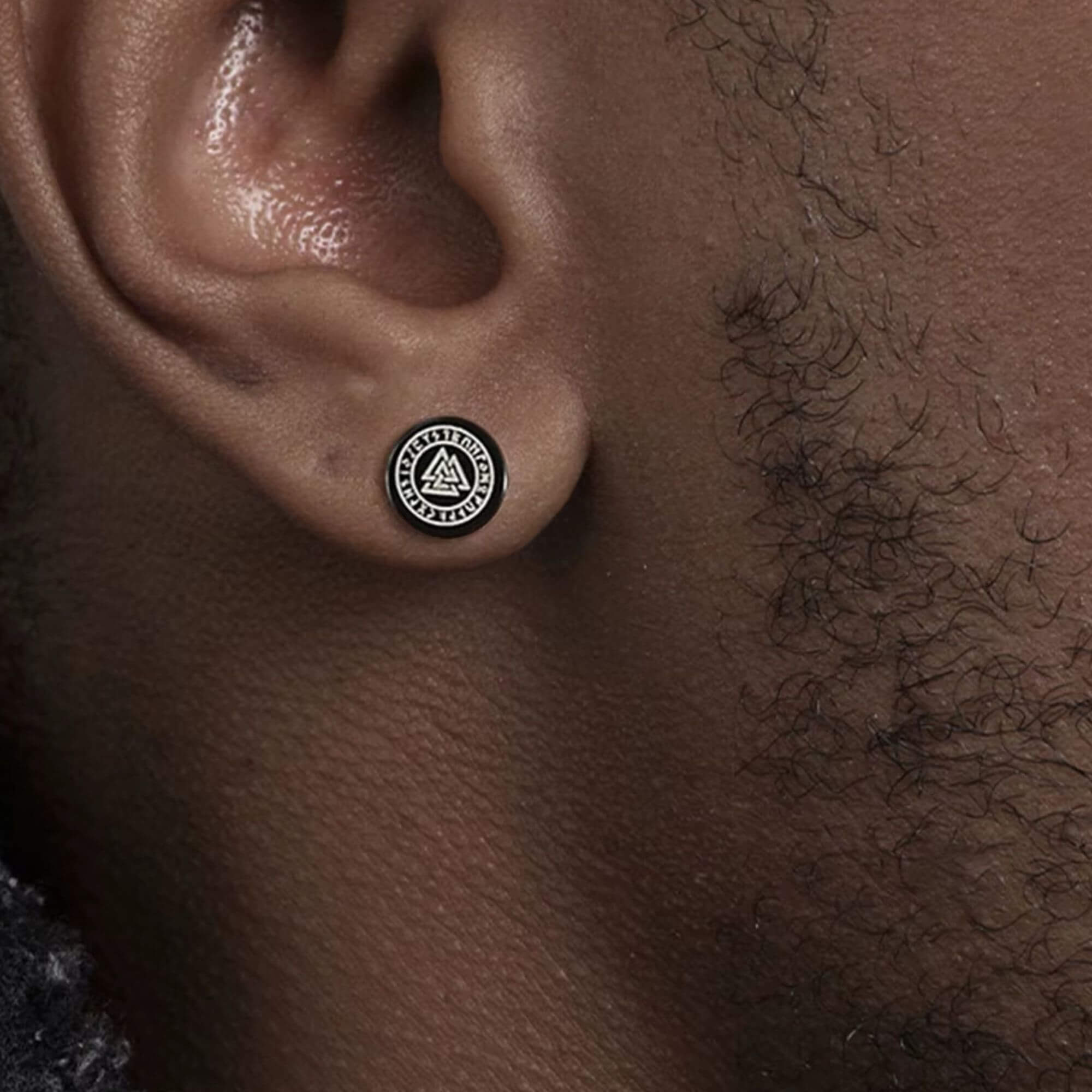 Black Norse Earrings