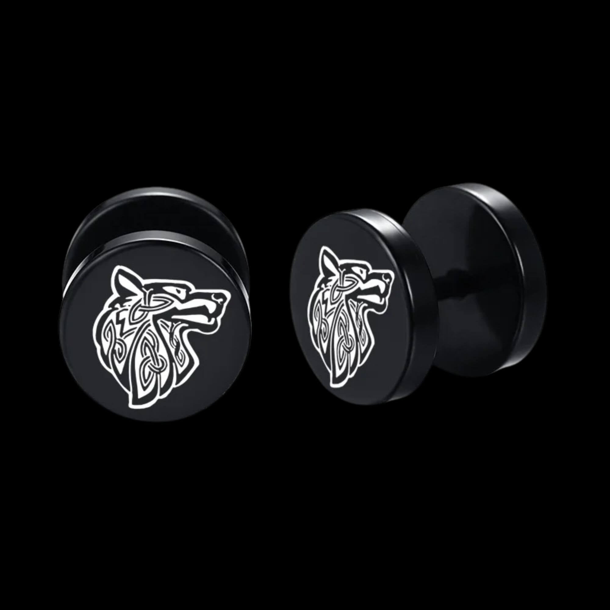 Black Norse Earrings