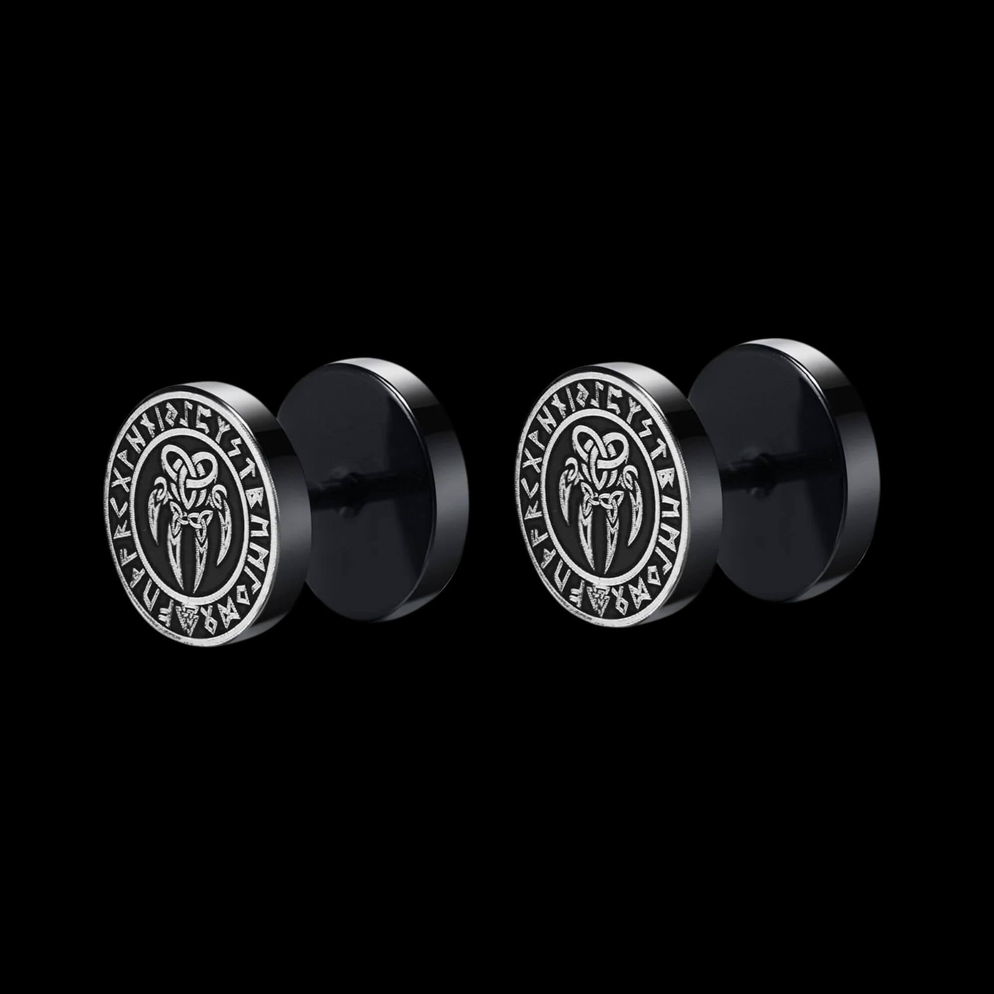 Black Norse Earrings