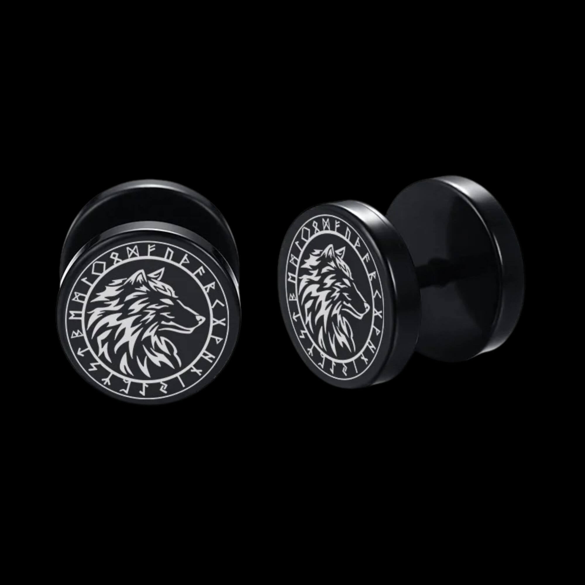 Black Norse Earrings