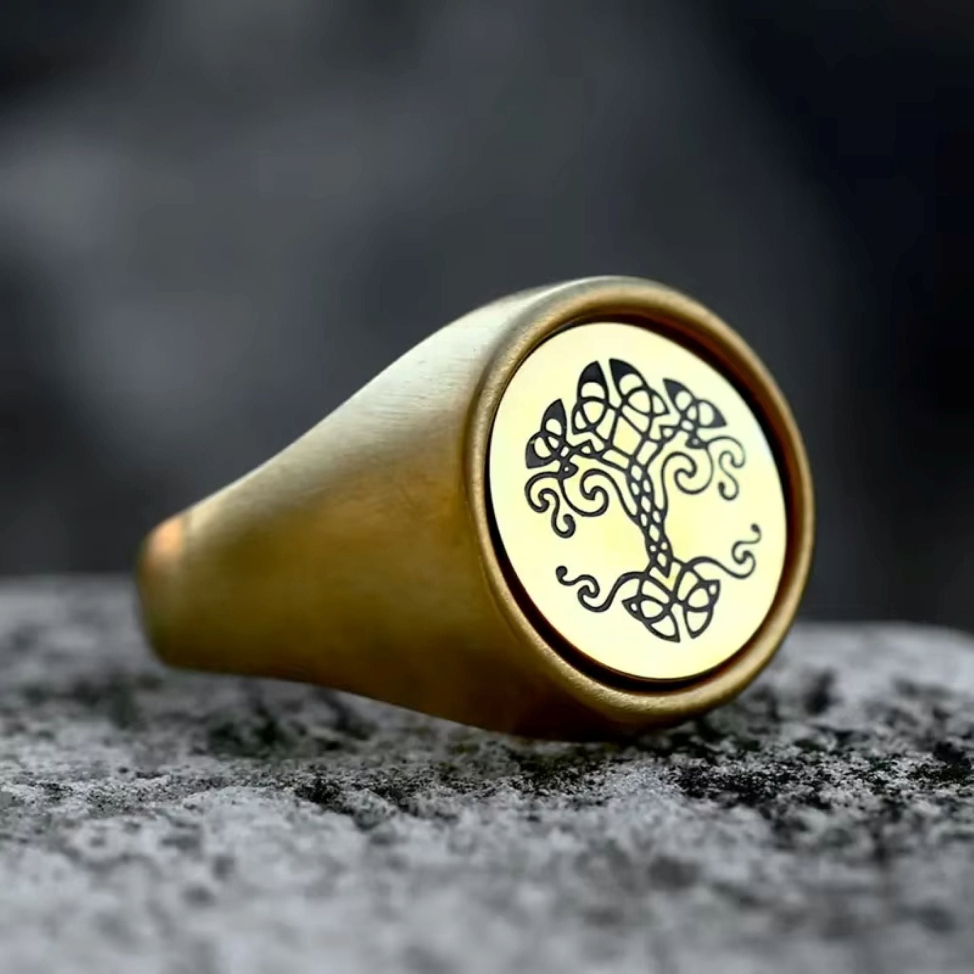 Golden Yggdrasil Ring