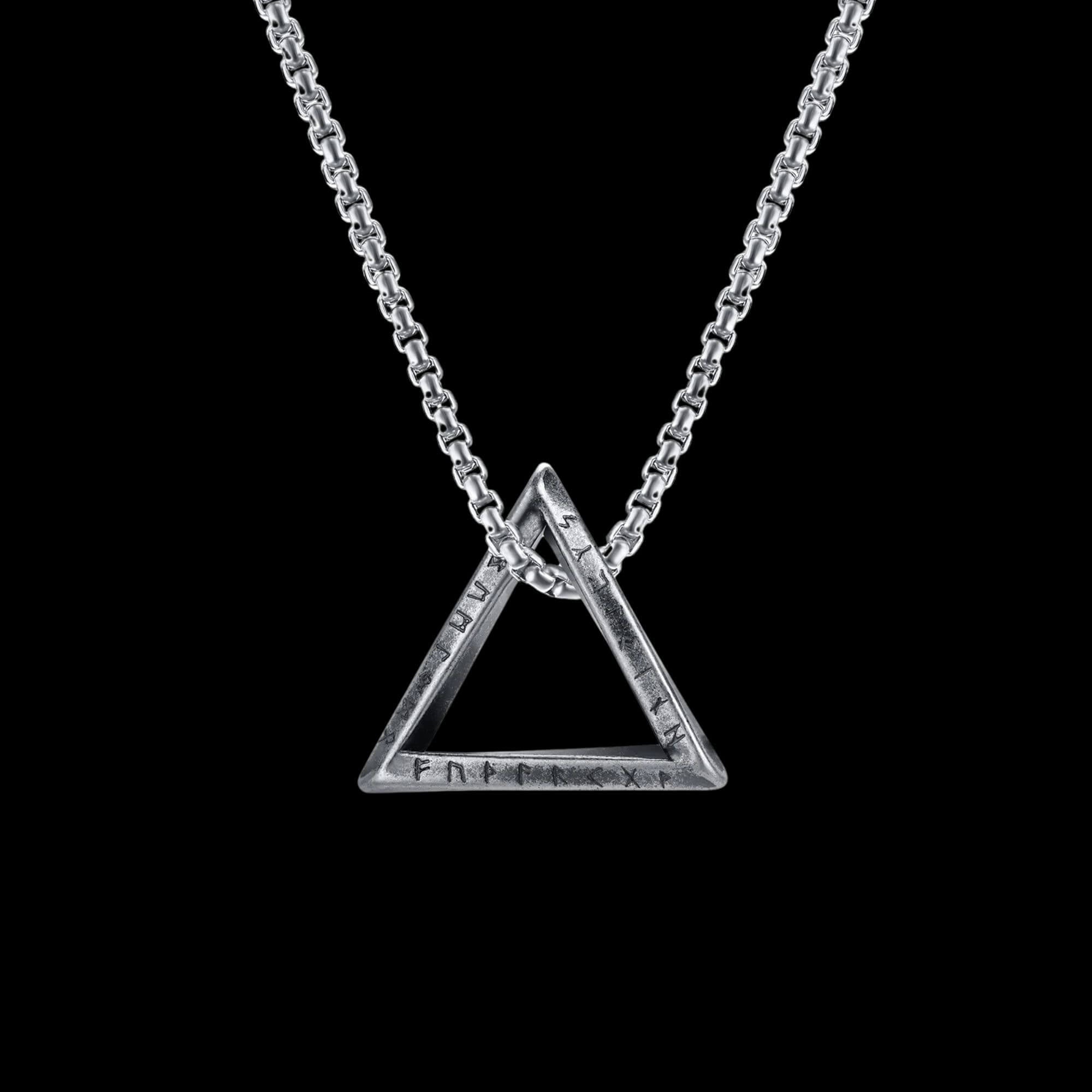 Triangle with Runes Necklace