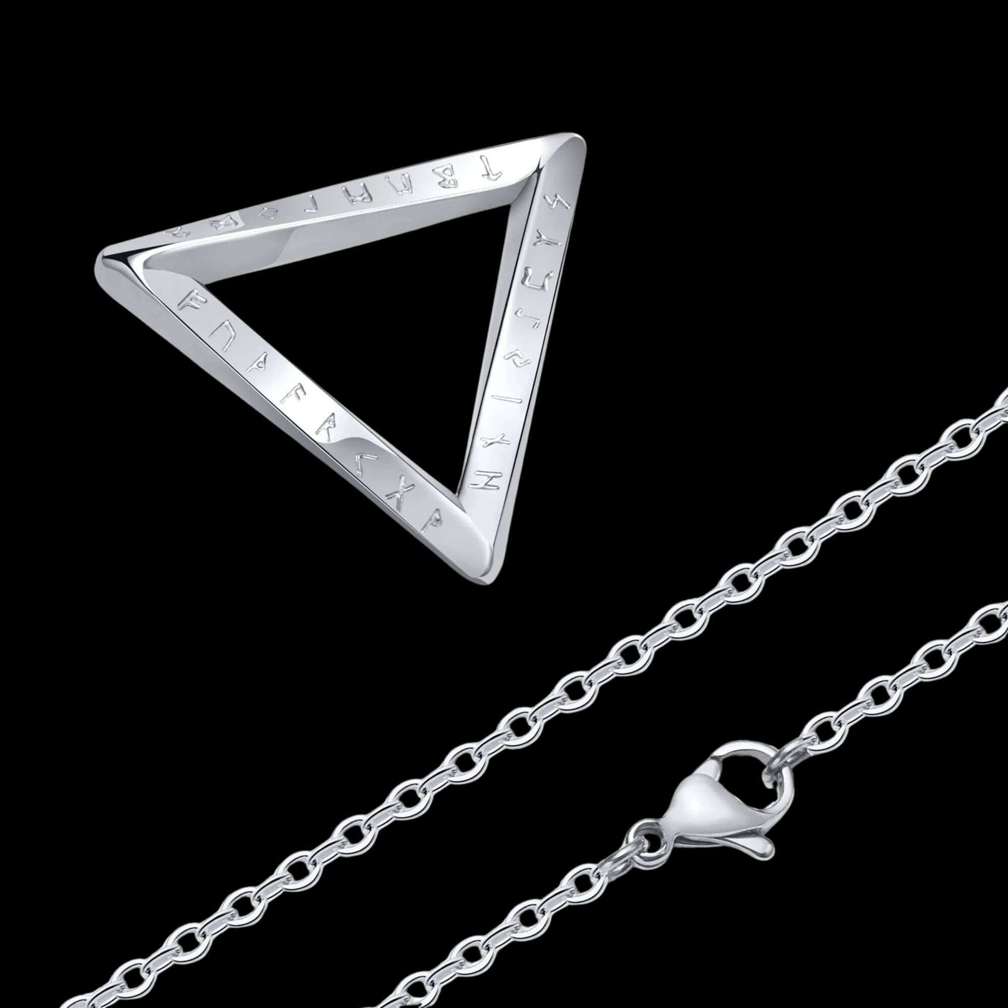 Triangle with Runes Necklace