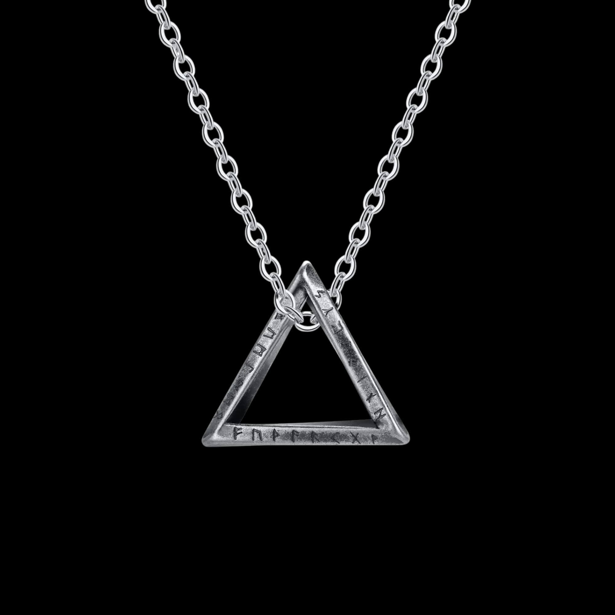 Triangle with Runes Necklace