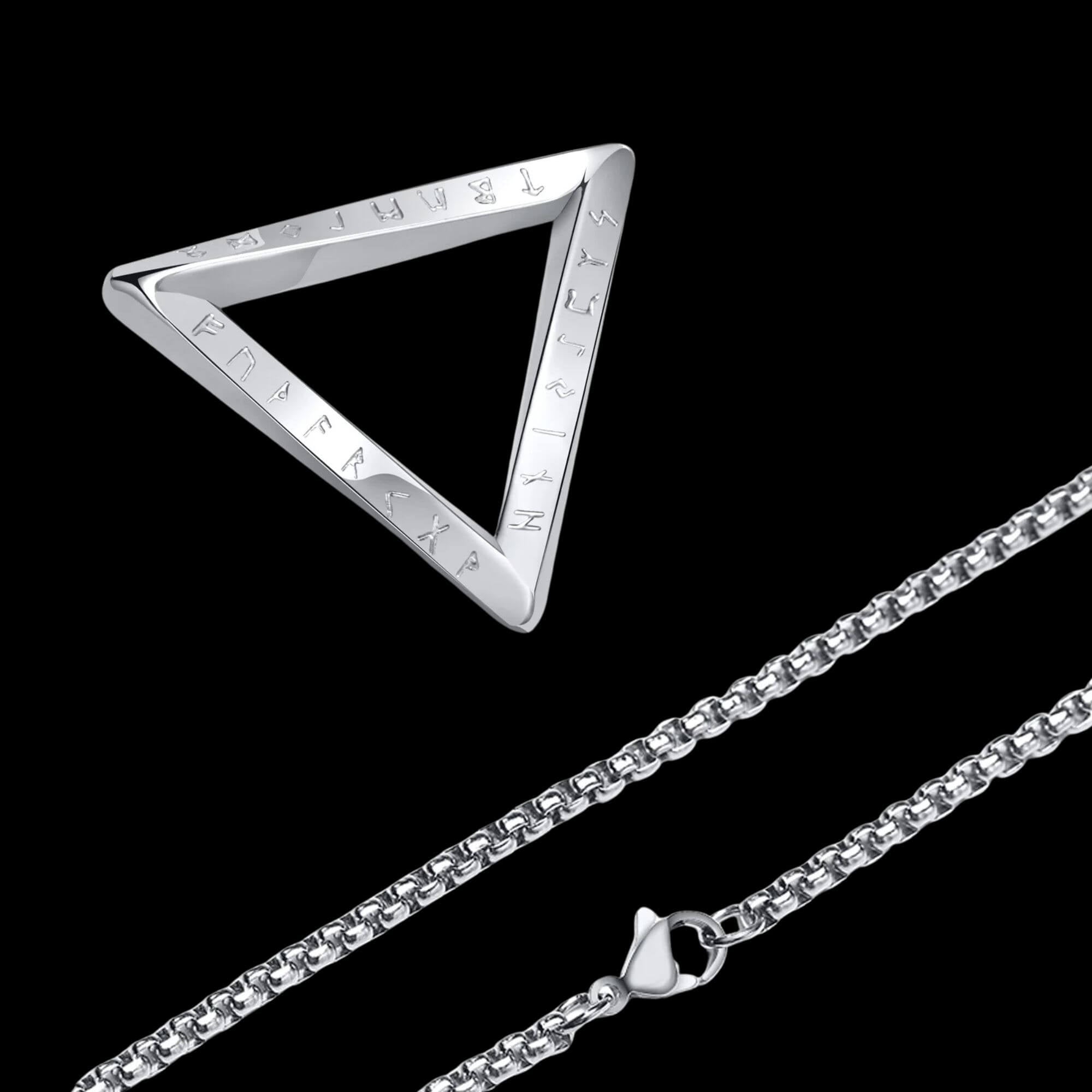 Triangle with Runes Necklace