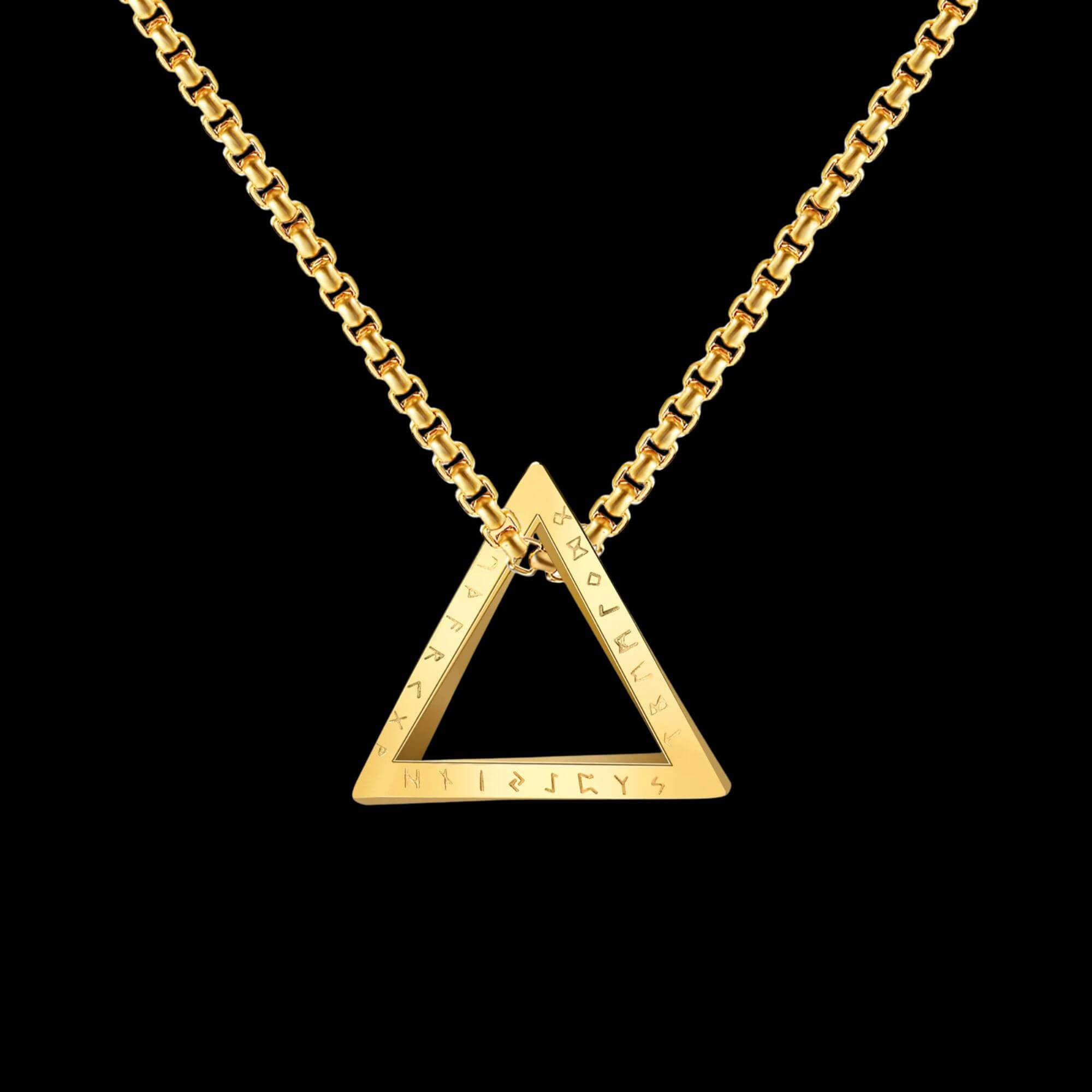 Triangle with Runes Necklace