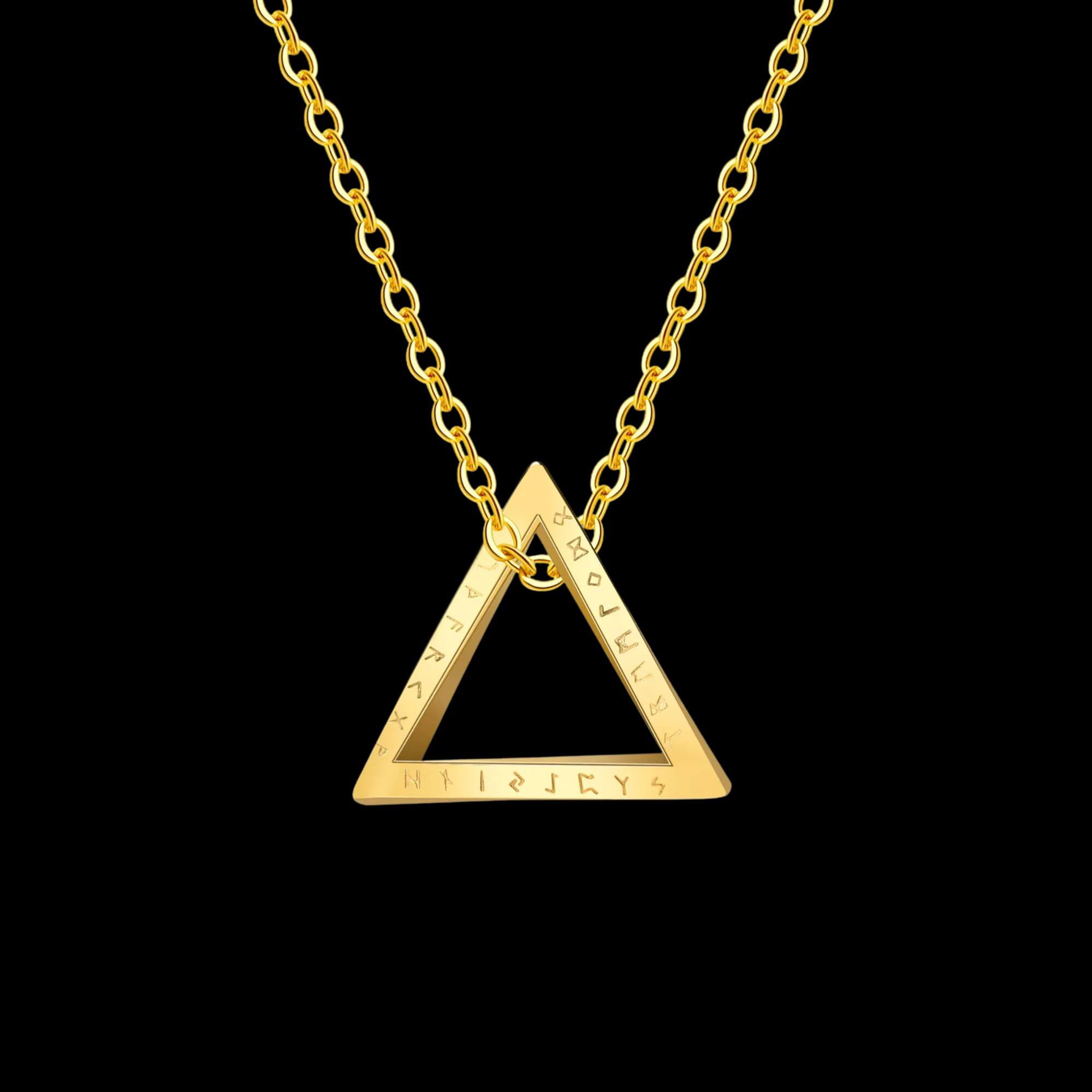 Triangle with Runes Necklace