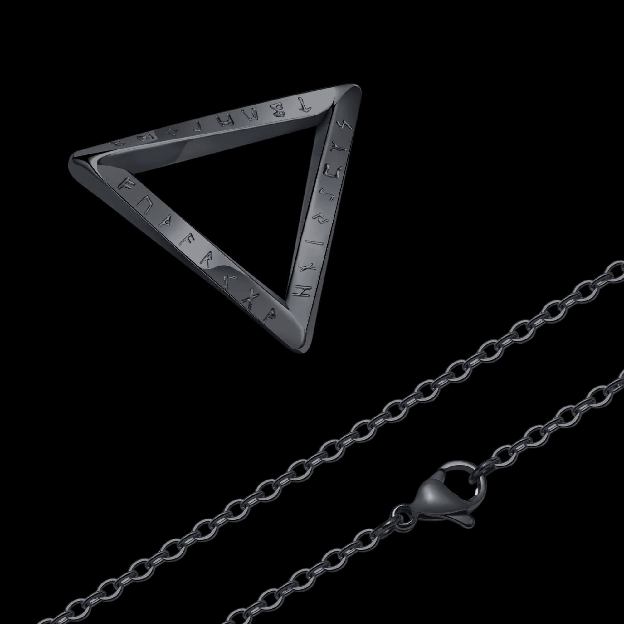 Triangle with Runes Necklace