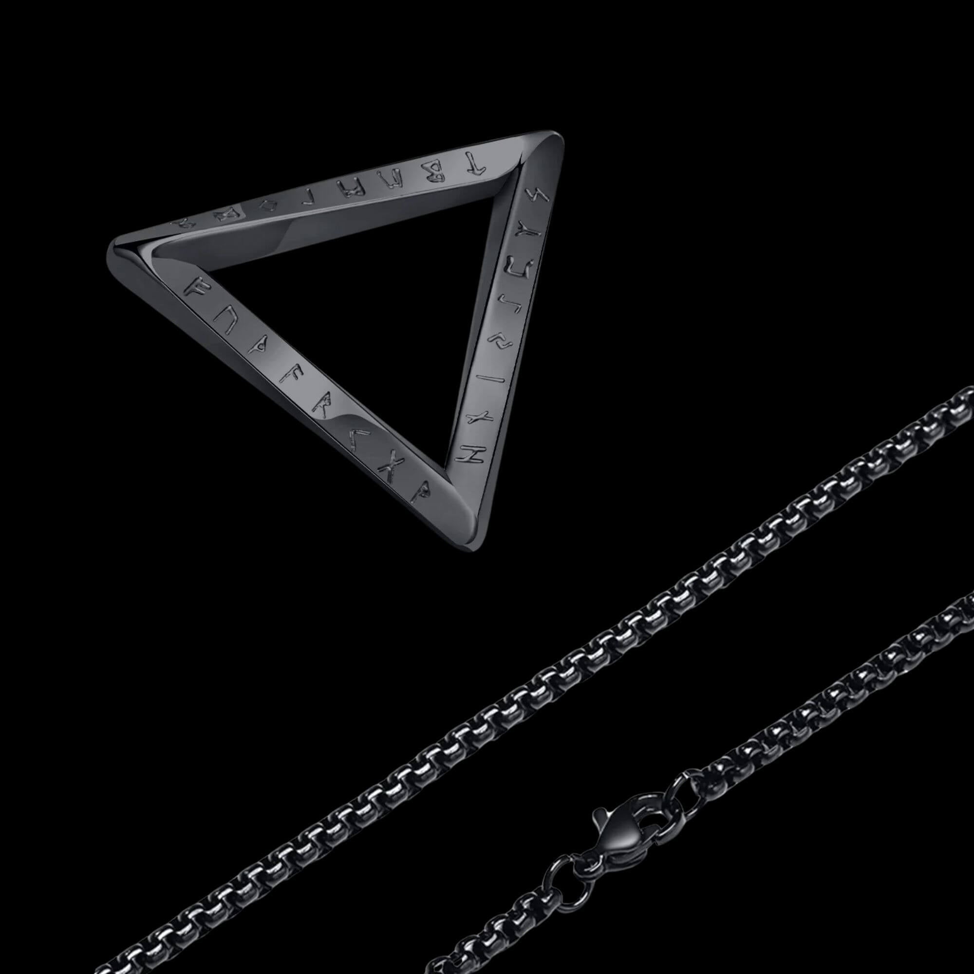 Triangle with Runes Necklace