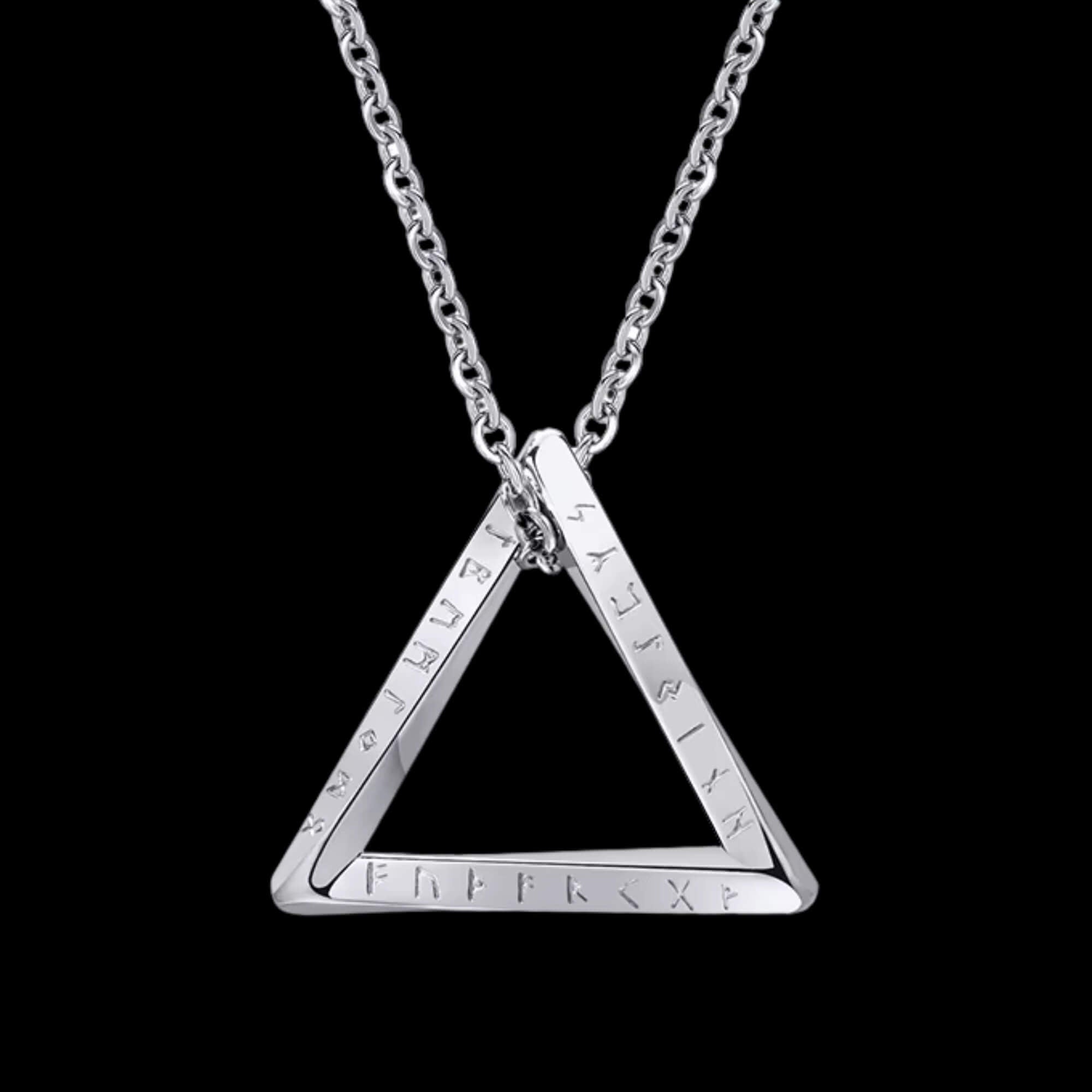 Triangle with Runes Necklace