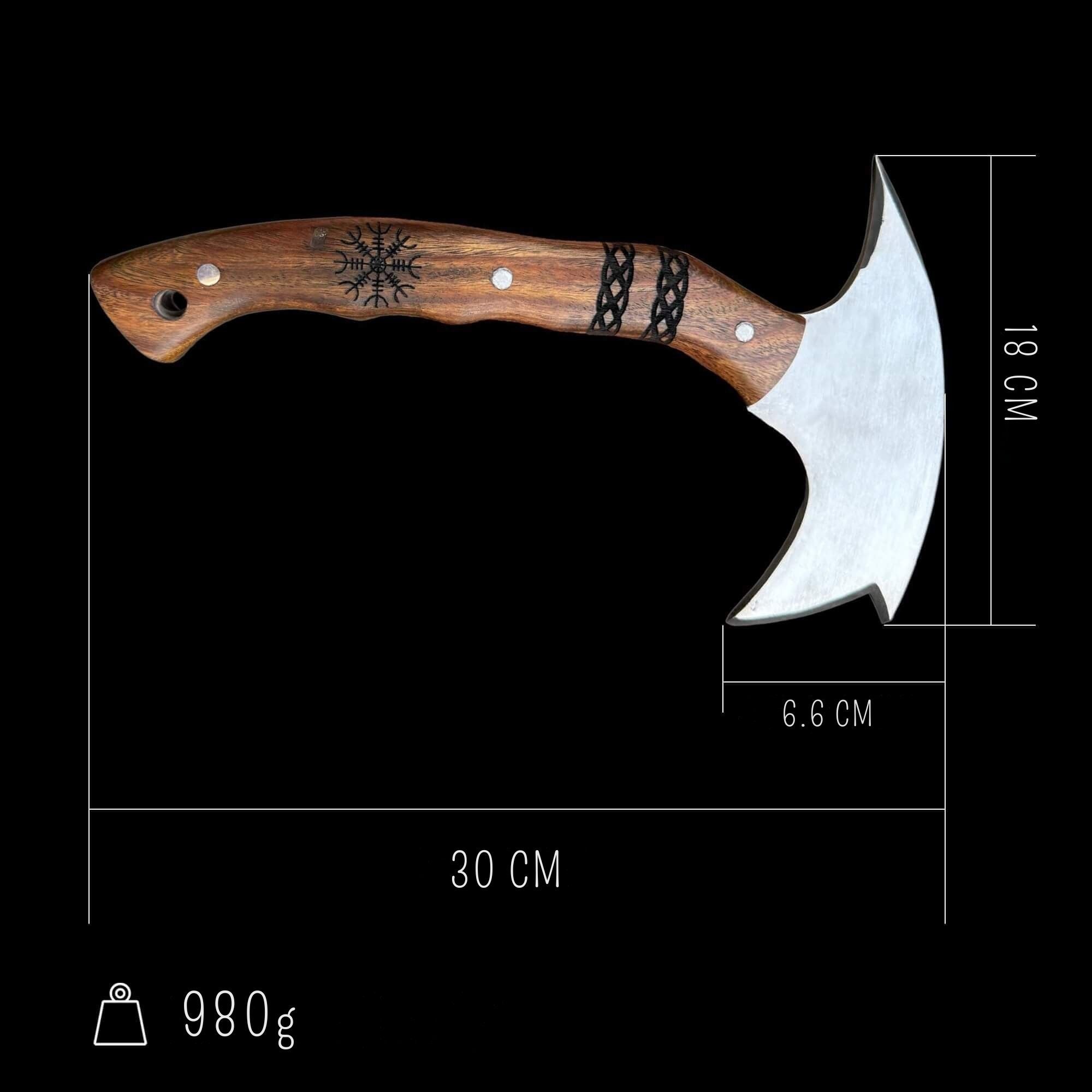 Hand-Forged Norse Tomahawk