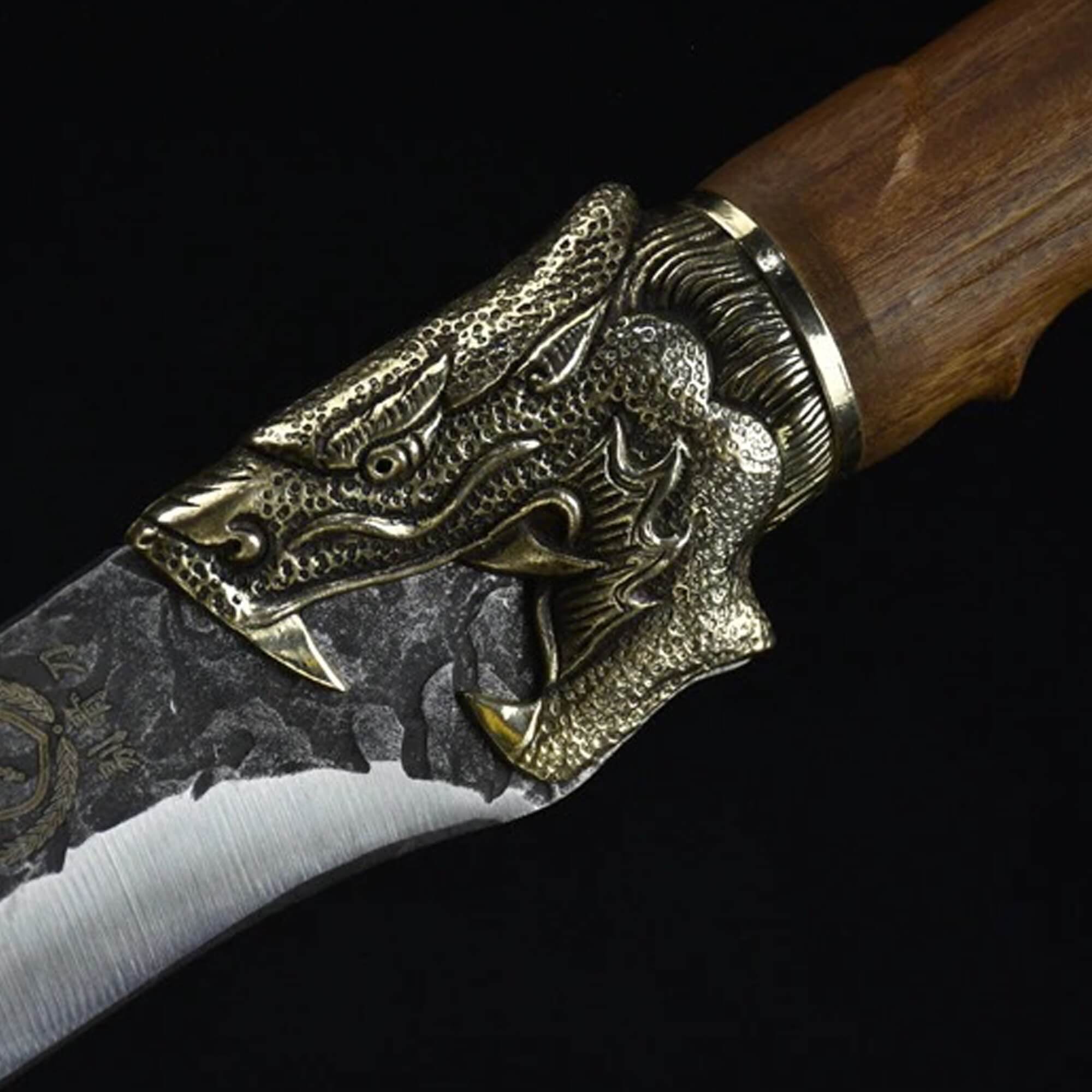Cuchillo vikingo Jörmungandr hecho a mano
