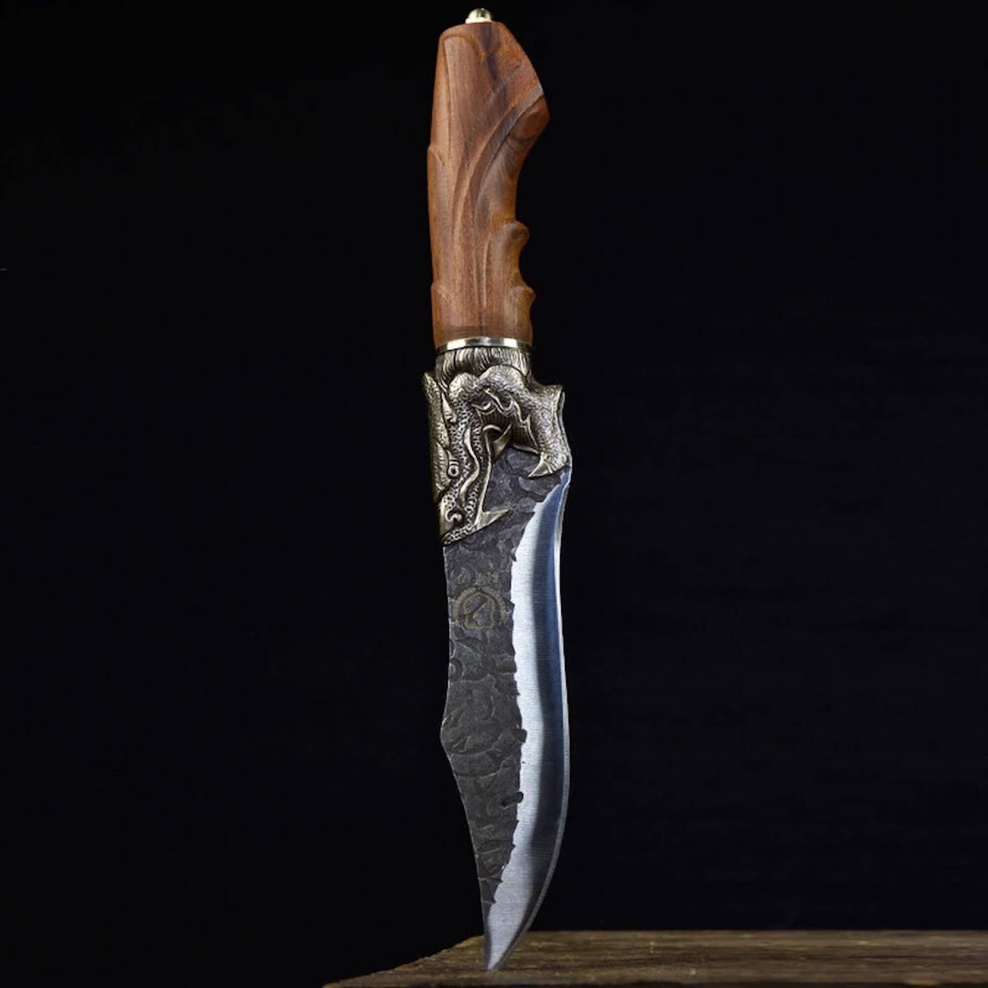 Couteau Viking Jörmungandr fait à la main