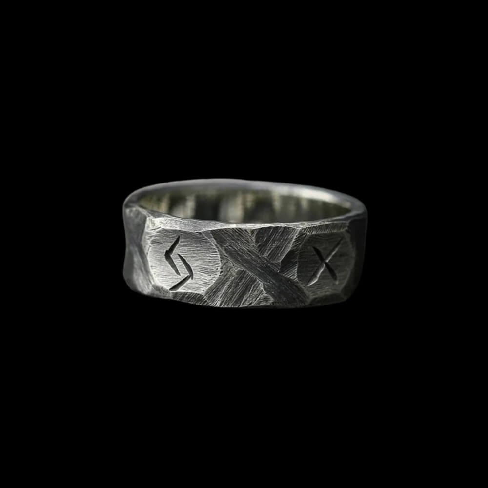 Ring 2 Runes Rustic Runes Ring